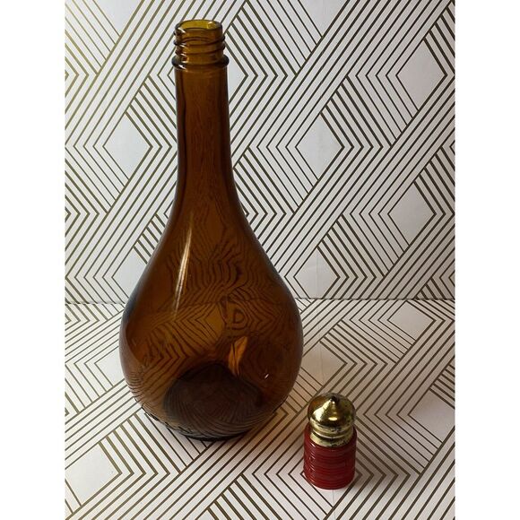 House of Koshu Vintage Japan Amber Genie Style‎ Round Liquor Bottle Bar Man cave - Picture 6 of 13